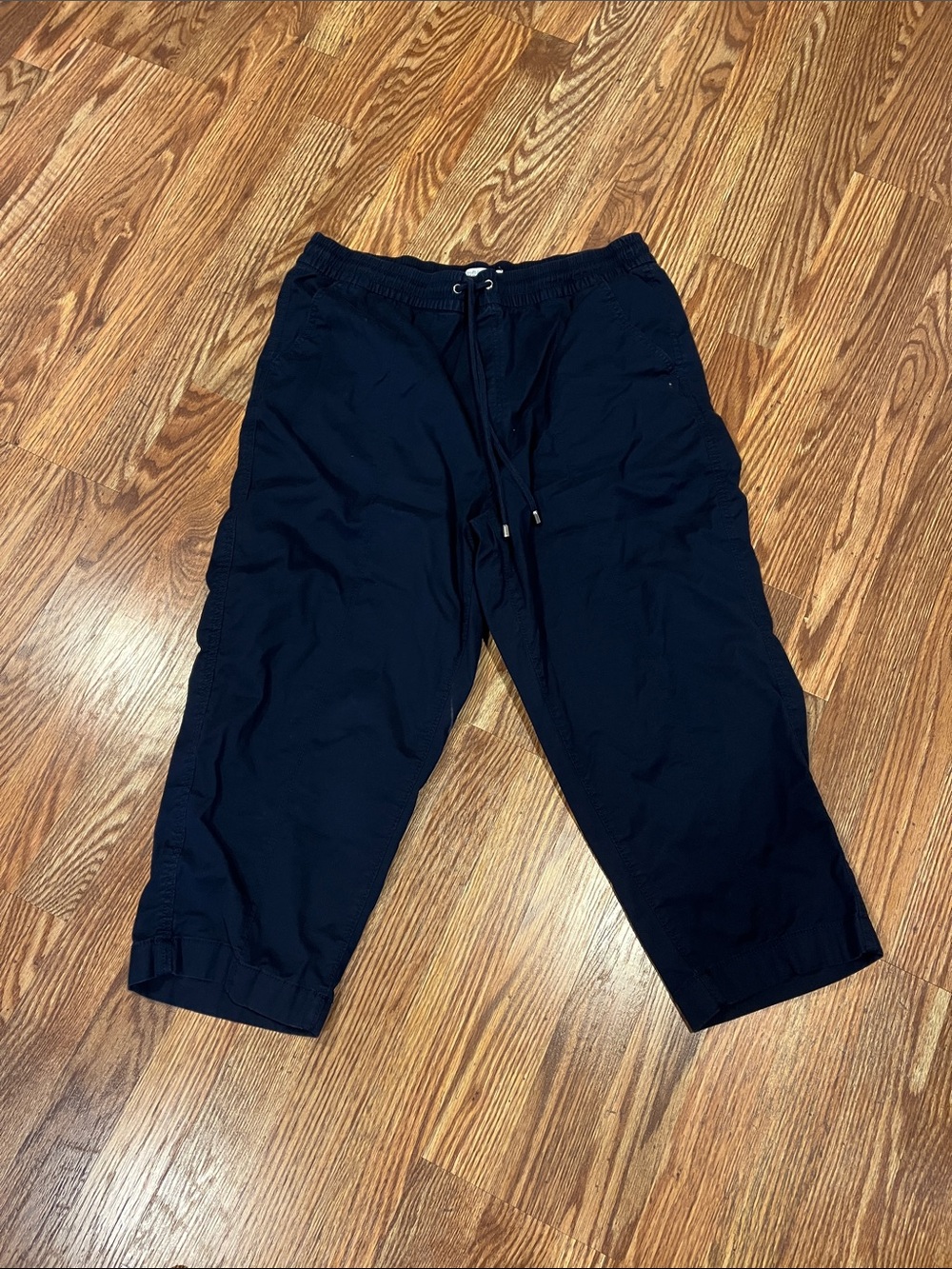 croft & barrow Blue Drawstring Capri Pants